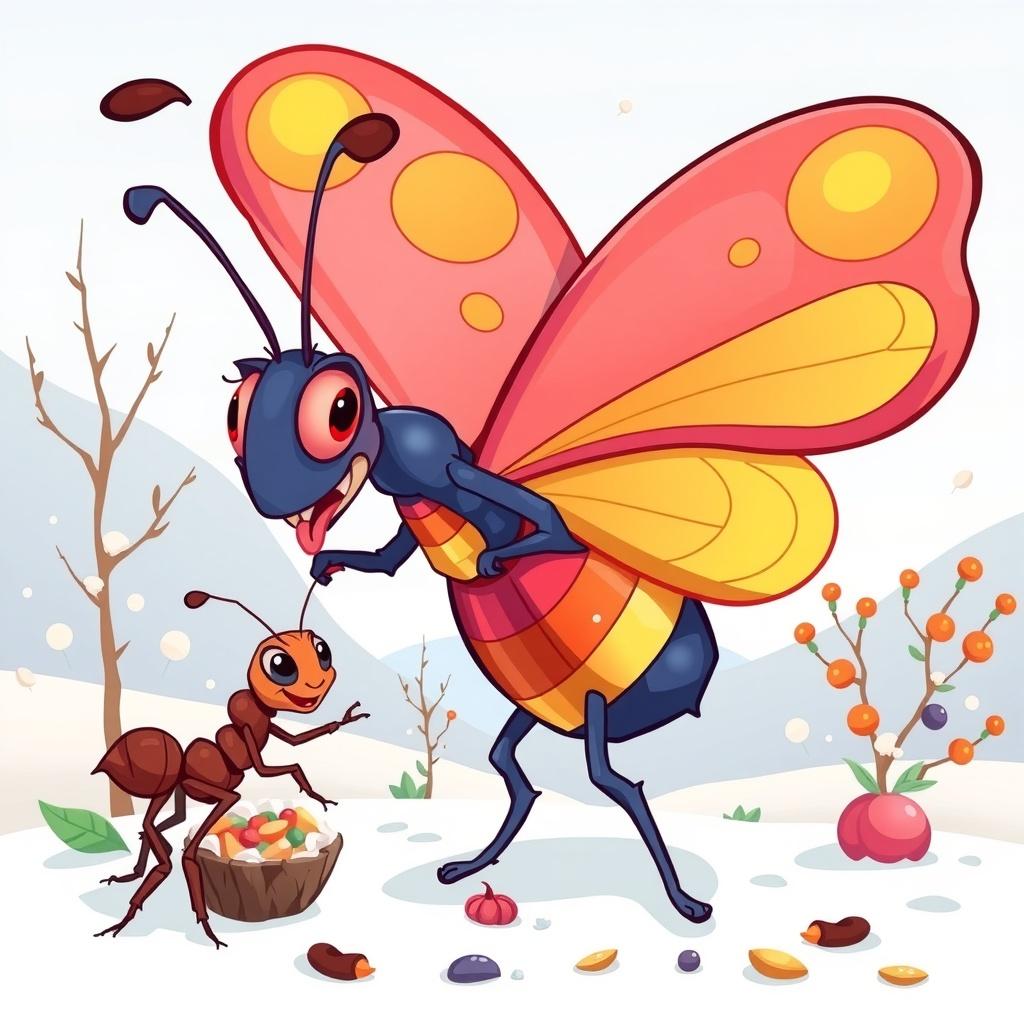 The Ant and the Idle Butterfly