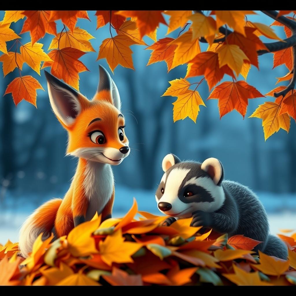 The Fox and the Falling Leaves