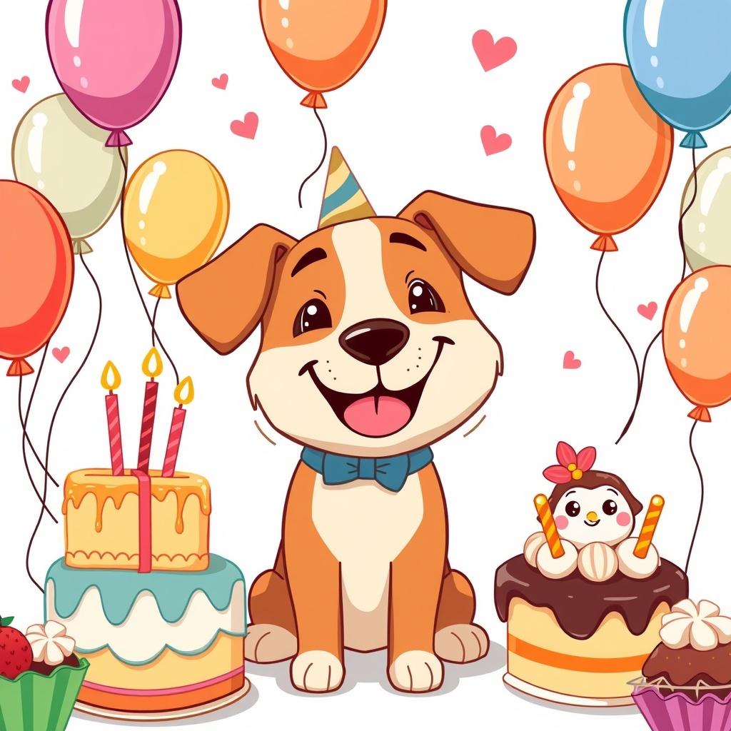 The Cake-Loving Dog