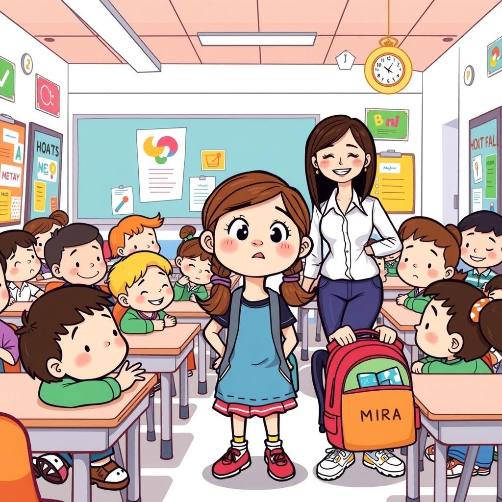 Mira's First Day of Kindergarten