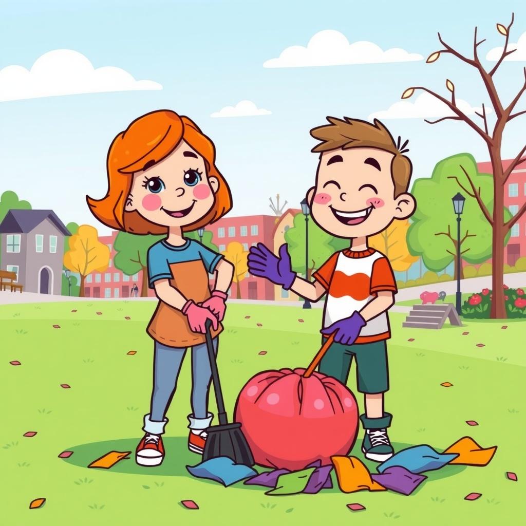 Penny and Kenny Clean the Park