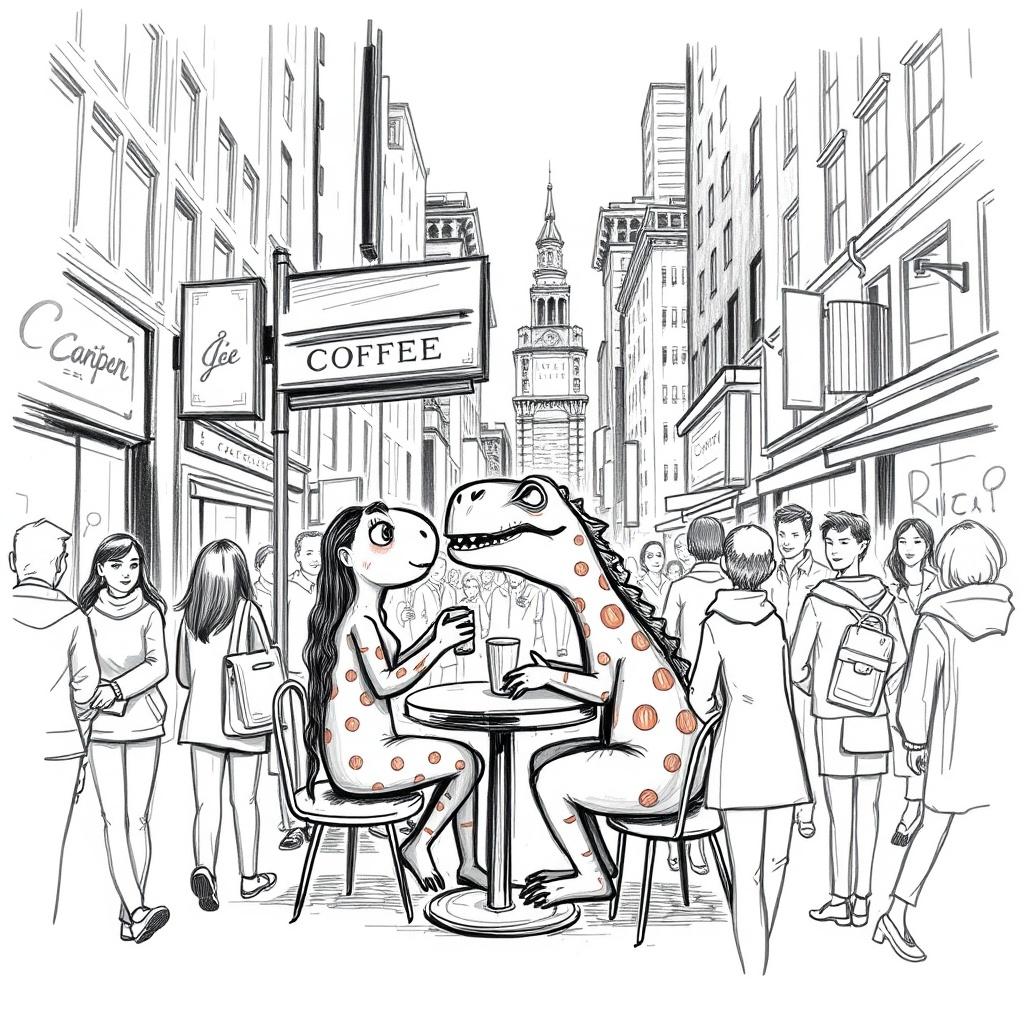 The Alien Dinosaur in the City