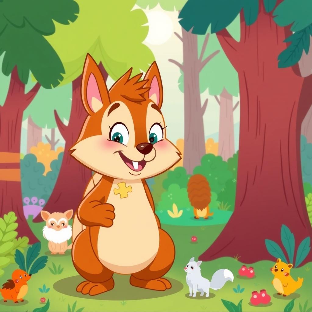Sammy the Squirrel and the Lost Puzzle Piece