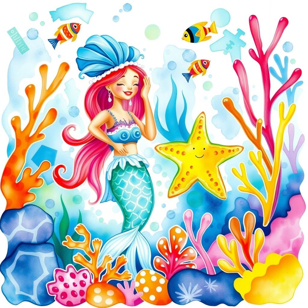 The Mermaid and the Starfish: A Tale of Helping Others