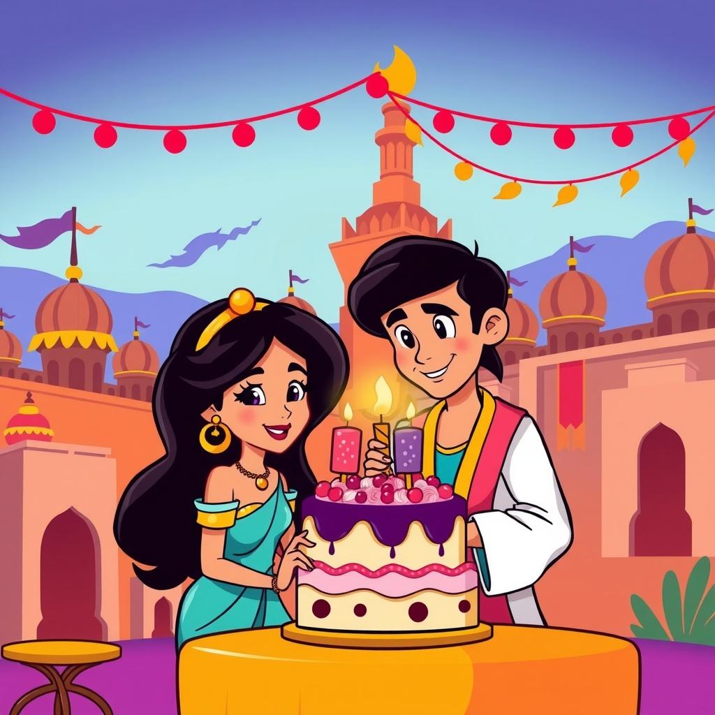 Aladdin and Jasmine's Celebration