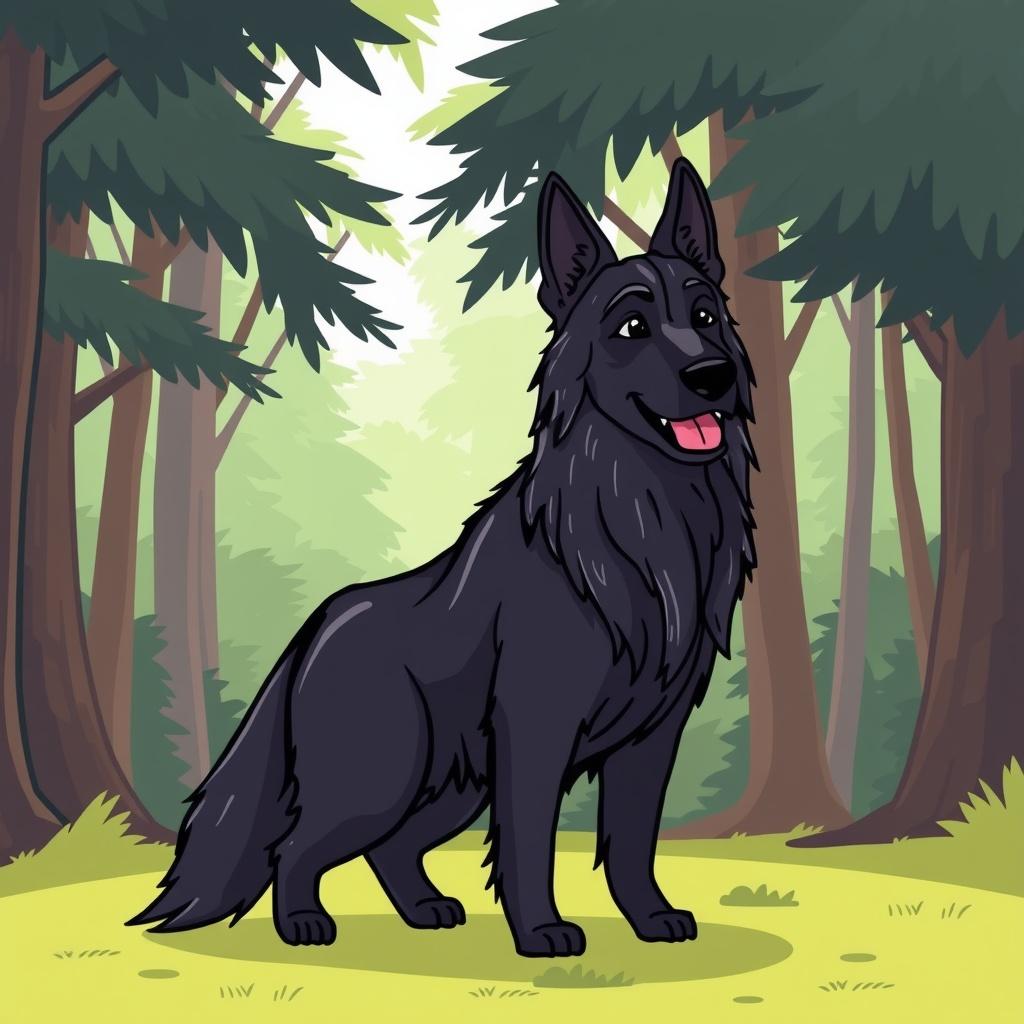 The Black Long-Haired German Shepherd
