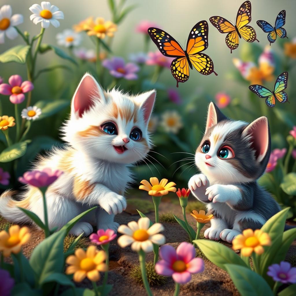 The Curious Kittens and the Magical Garden