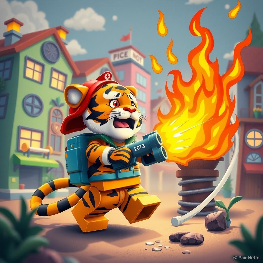 The Brave Lego Firefighter