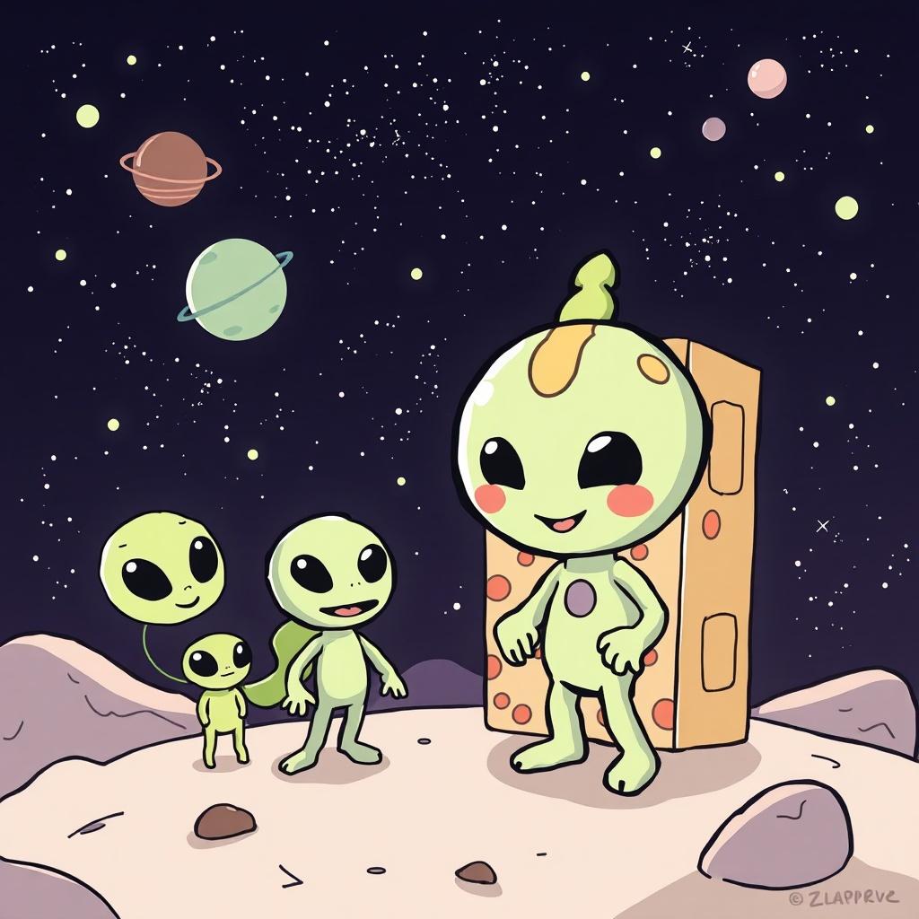 The Cosmic Adventure of Luna and Max
