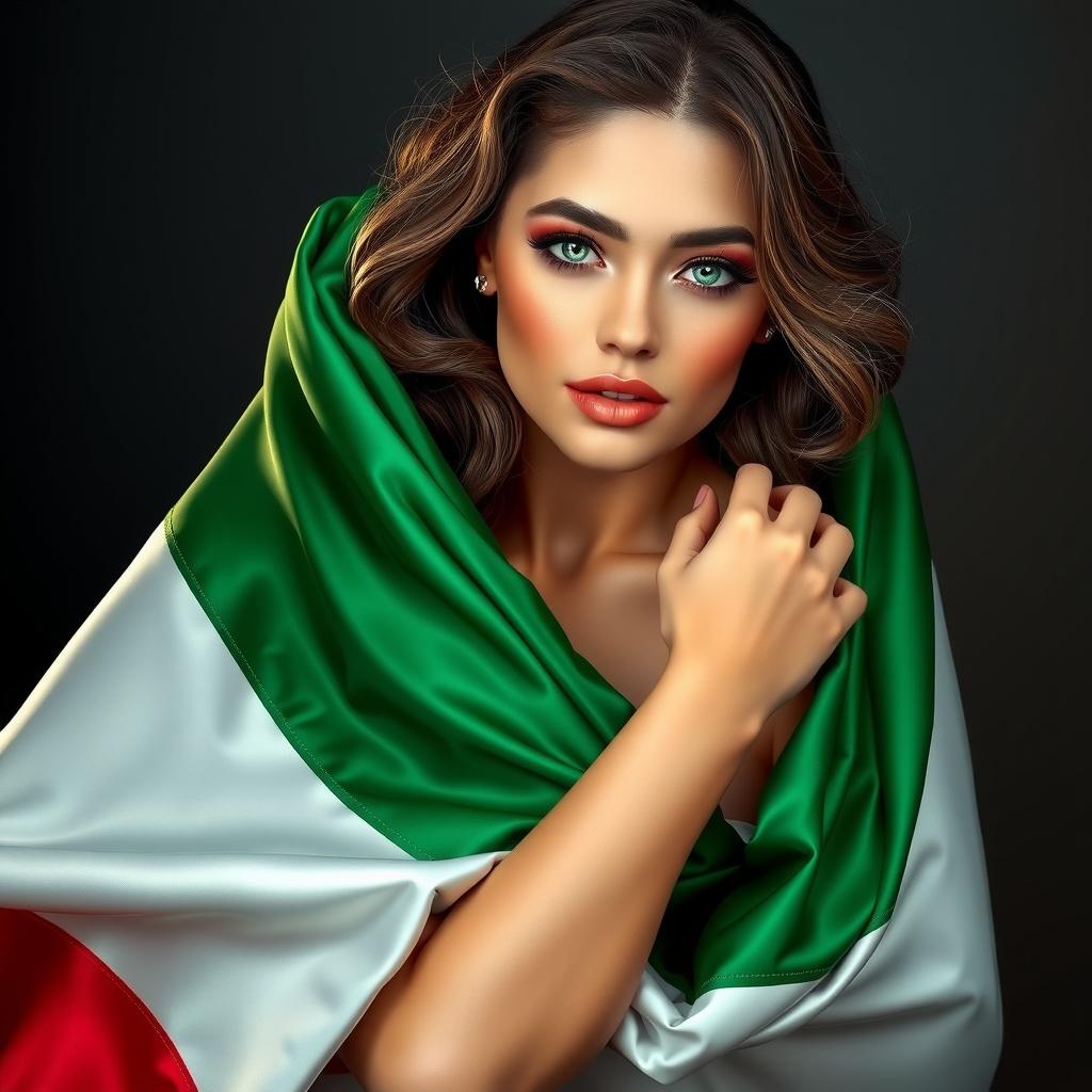 The Satin Flag of Italy