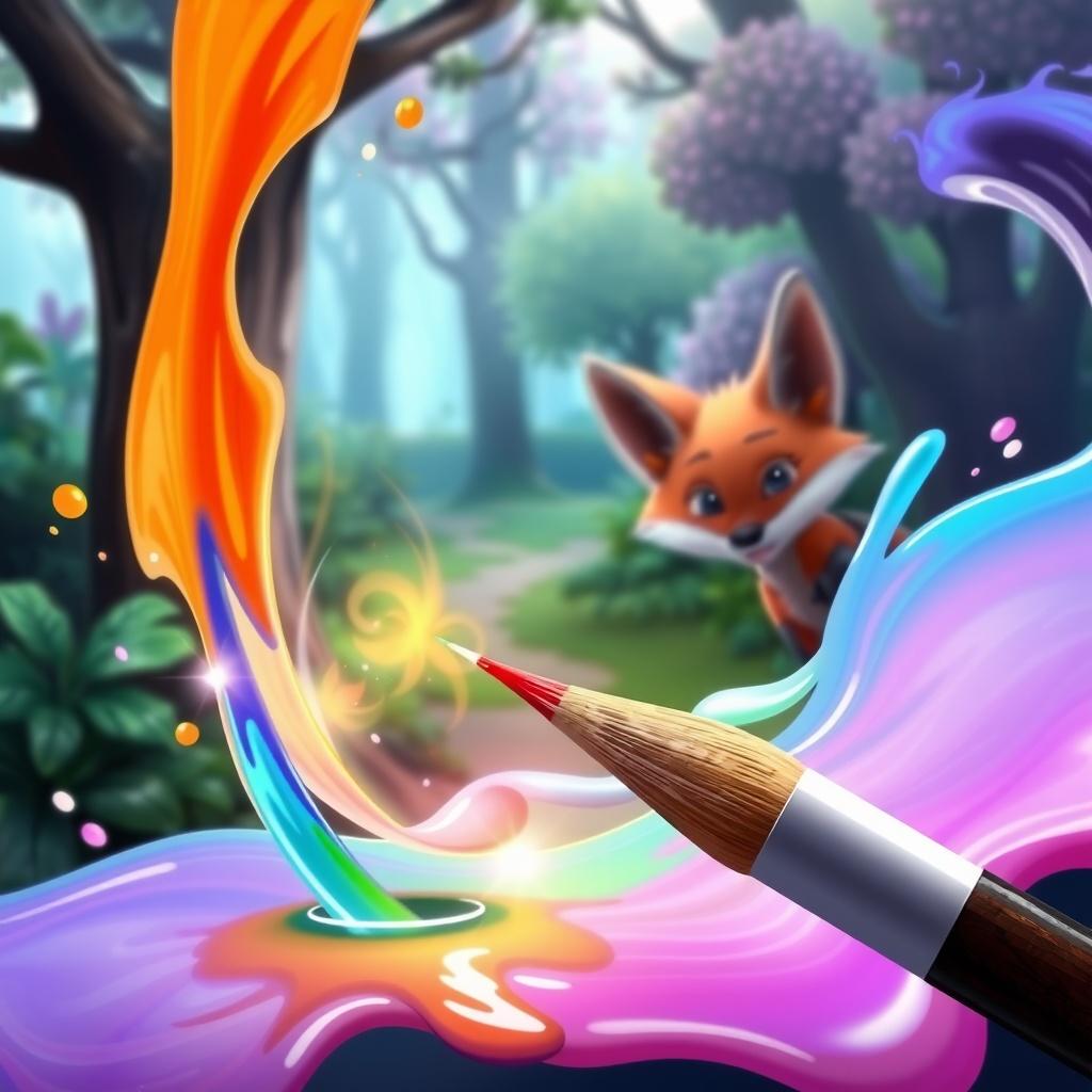 The Magical Paintbrush Adventure