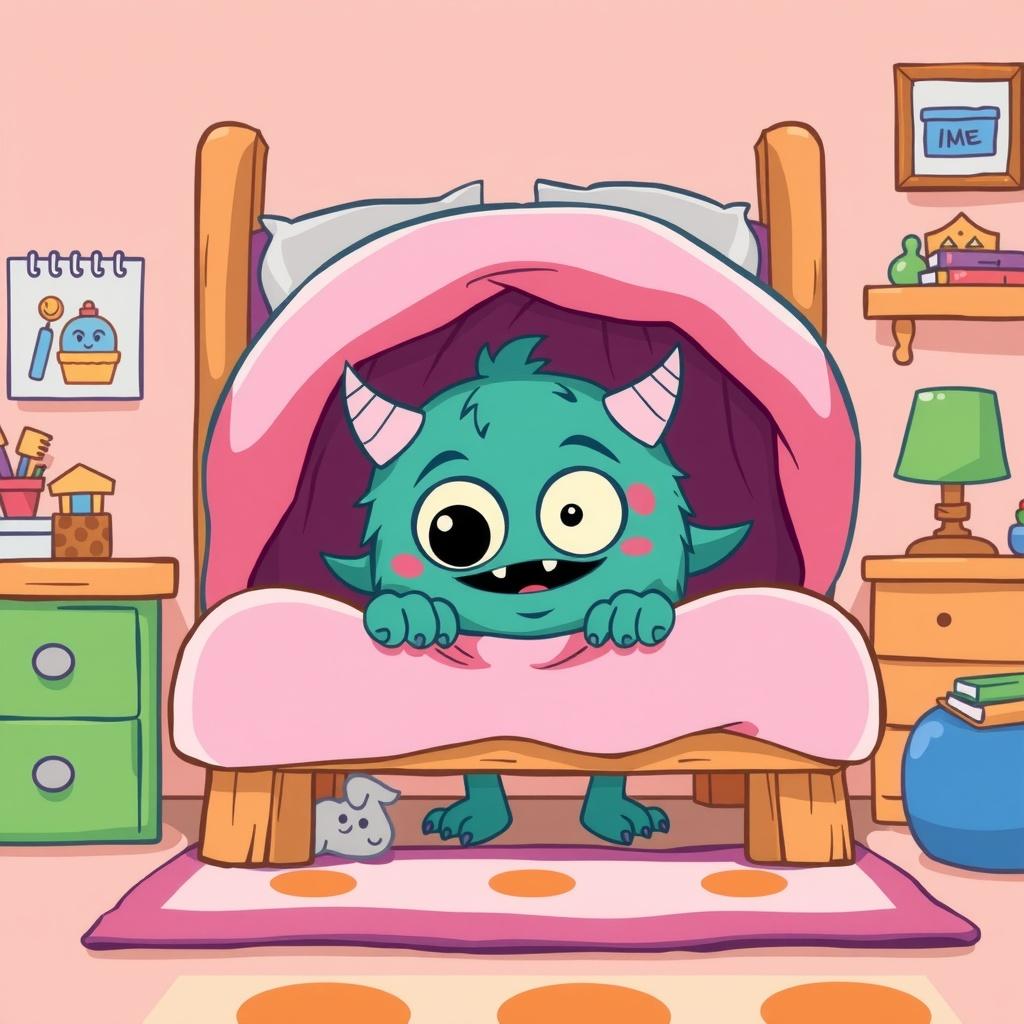 The Monster Who Was Scared of Kids