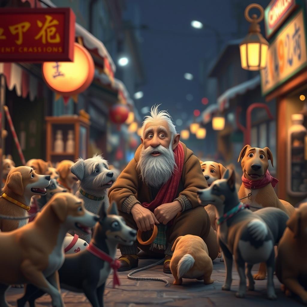 The Beggar and the Street Dogs