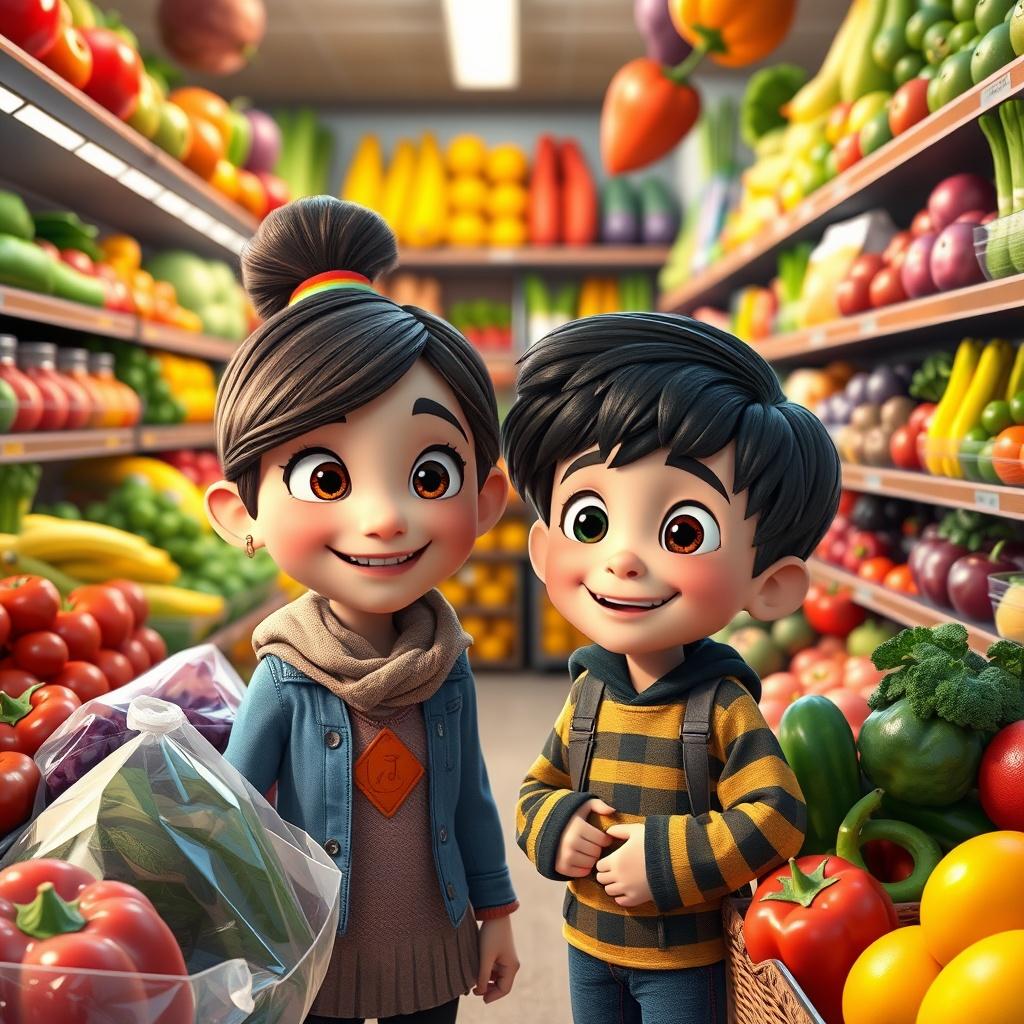 Milo and Emma’s Supermarket Adventure