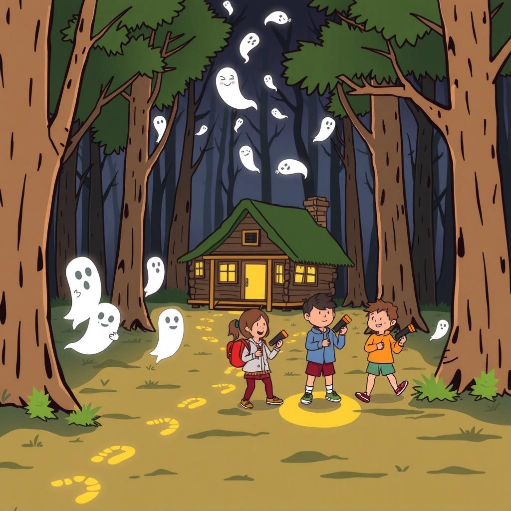 The Midnight Club of Whispering Woods: The Case of the Glow-in-the-Dark Ghost