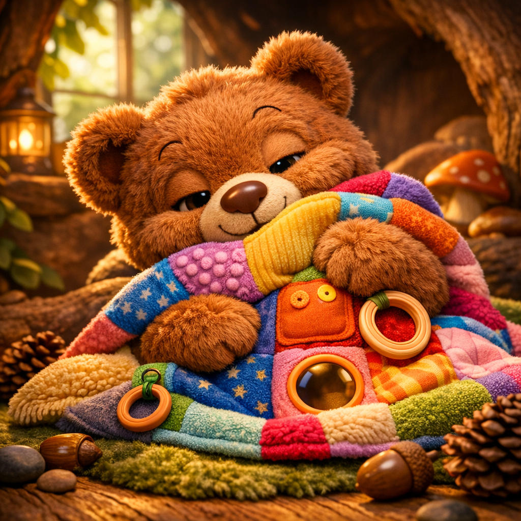 Benny Bear and the Sensory Blanket