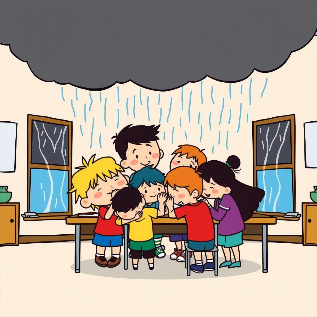 Stormy Night at School