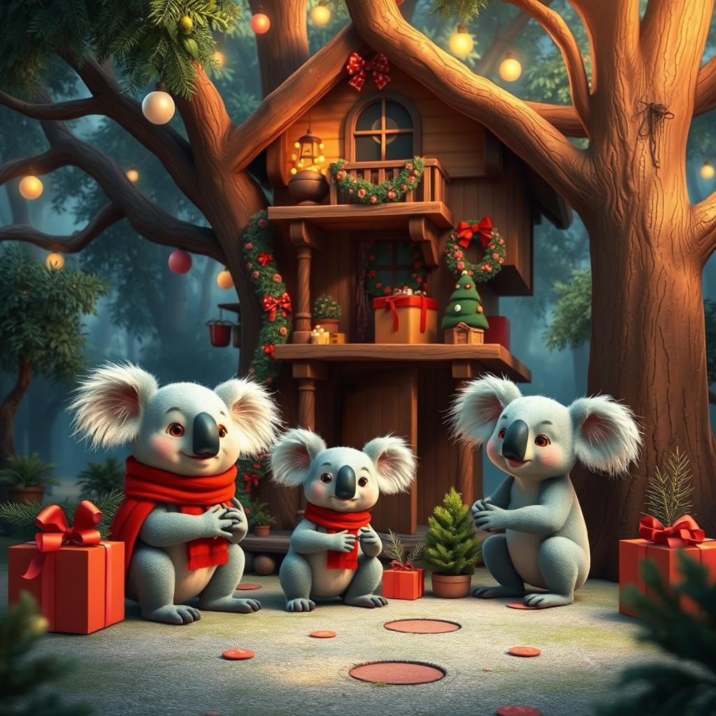 The Koala Family's Christmas Adventure