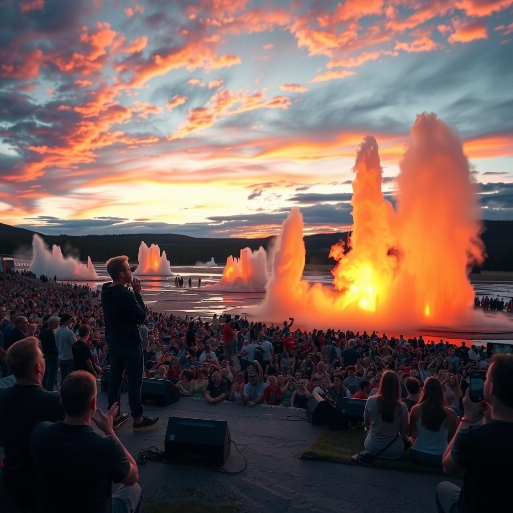 The Musical Showdown at Midway Geyser Basin