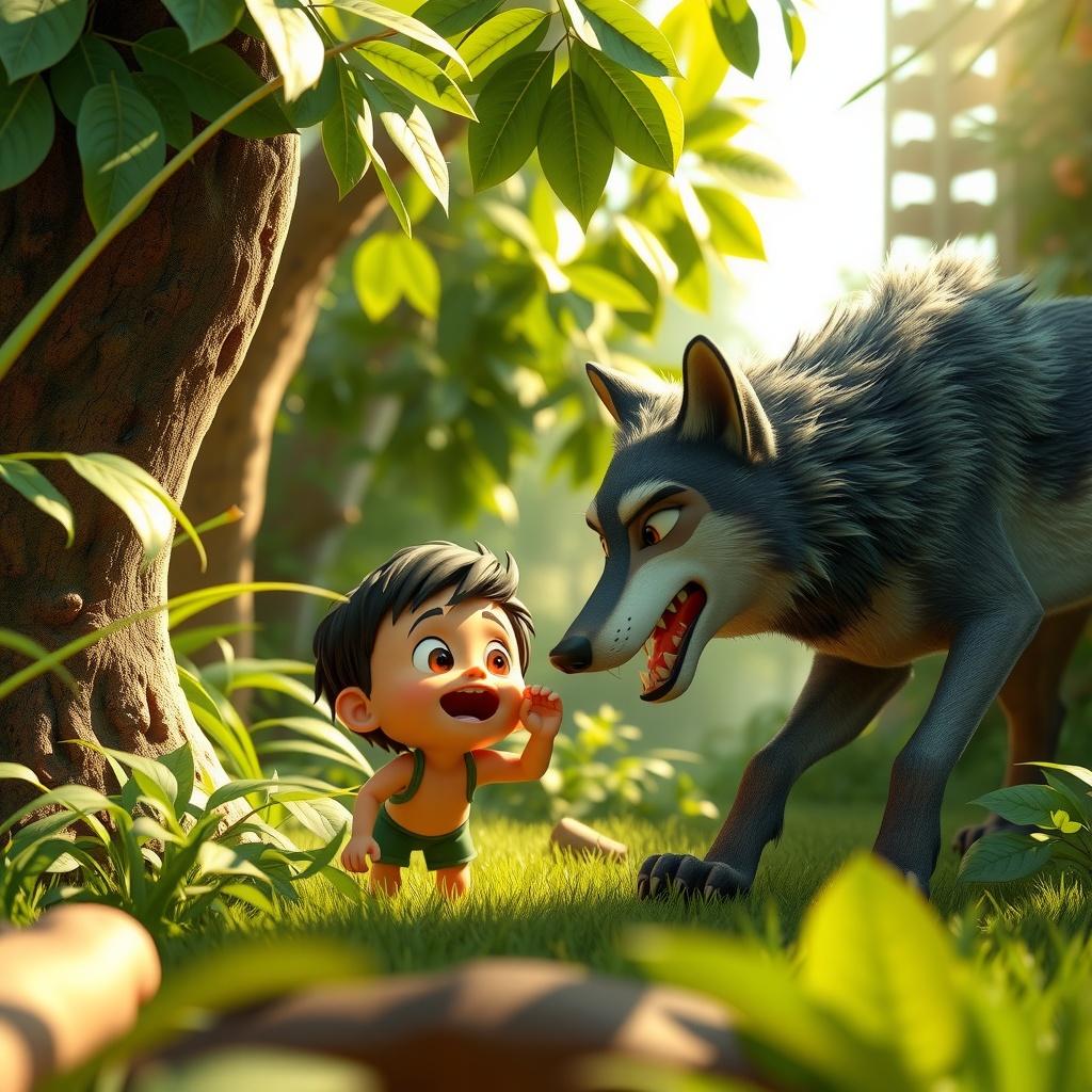 The Jungle Kid and the Mother Wolf