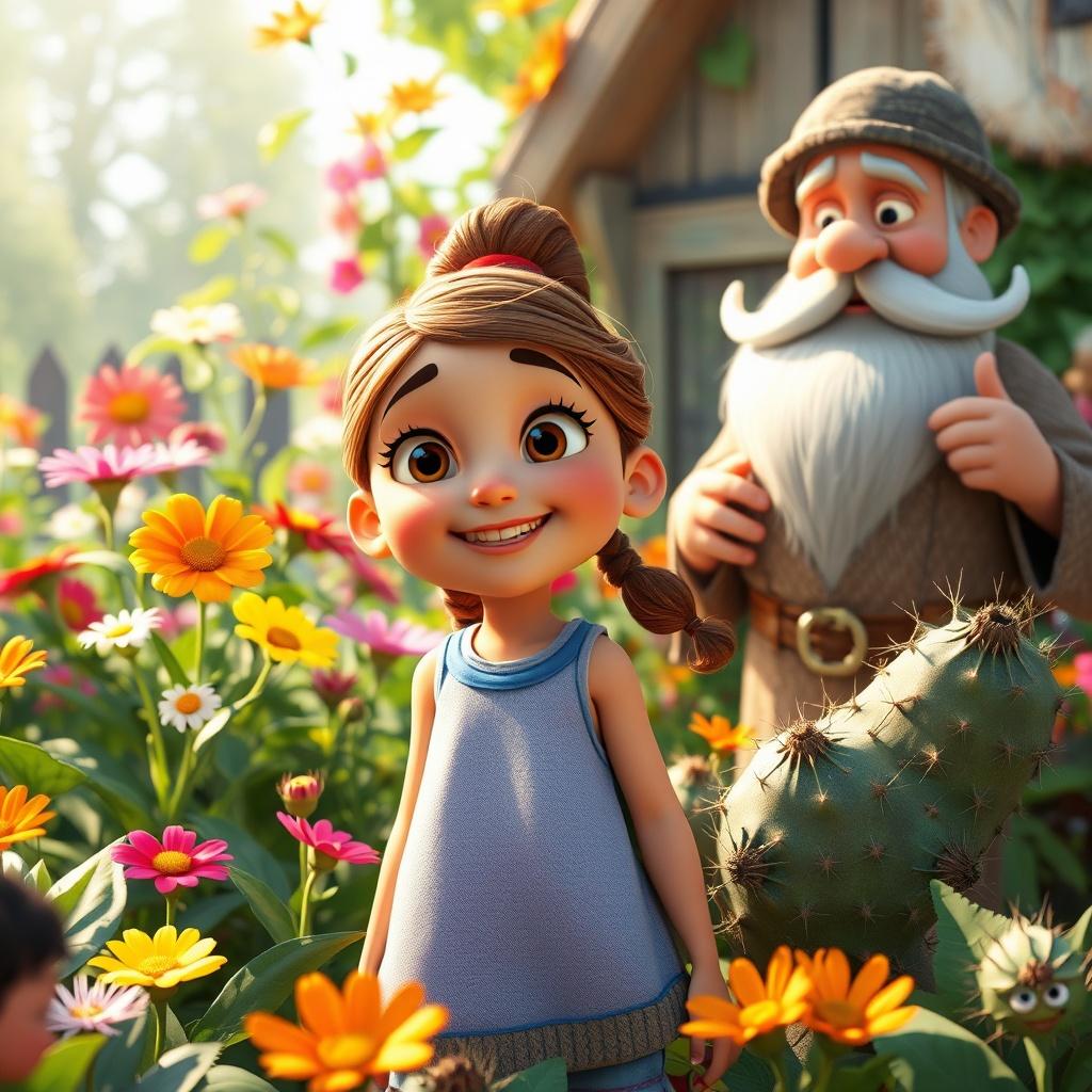 The Magic Garden and the Brave Little Girl