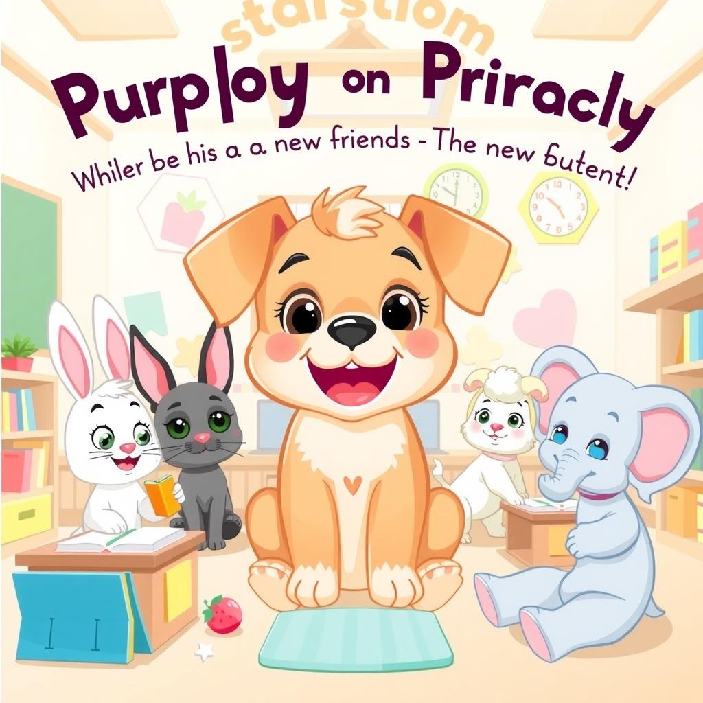 Puppy's First Day of School