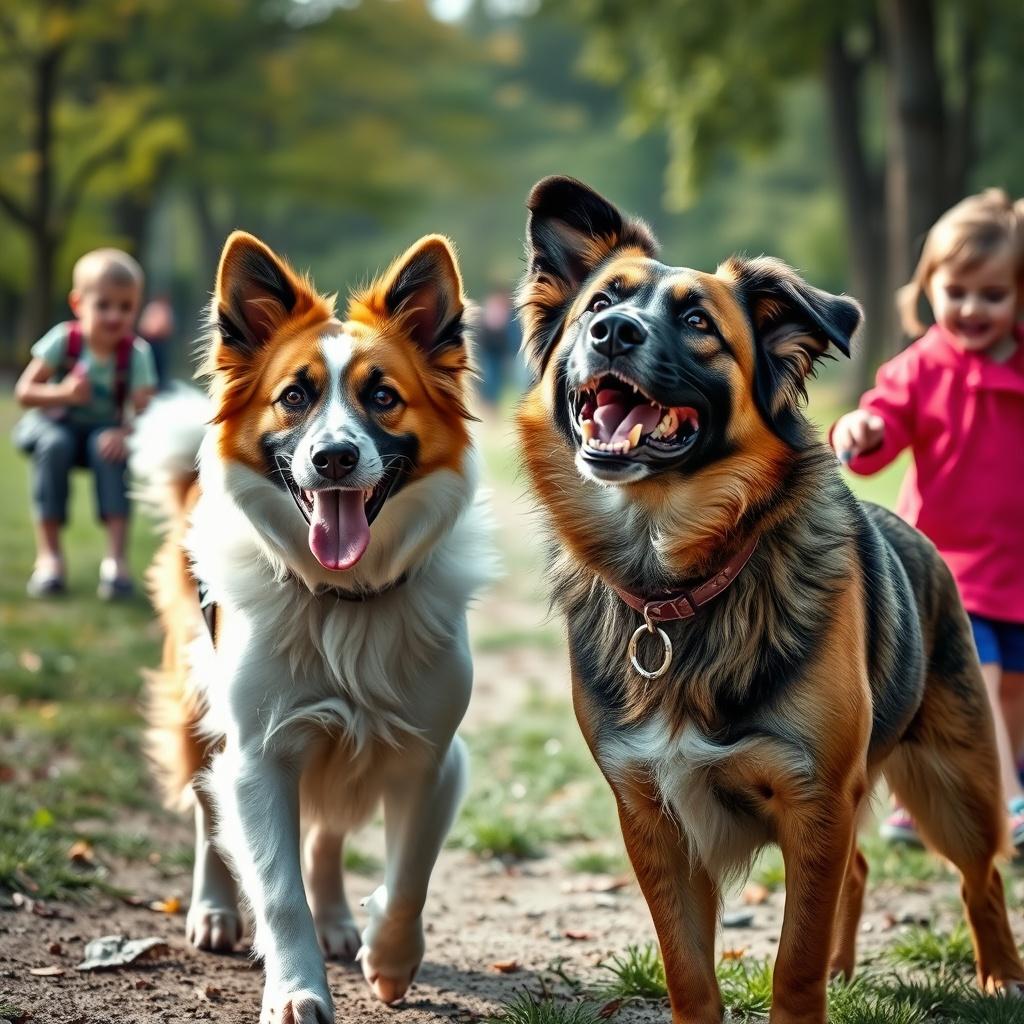 A Day in the Park with Kali and Luna