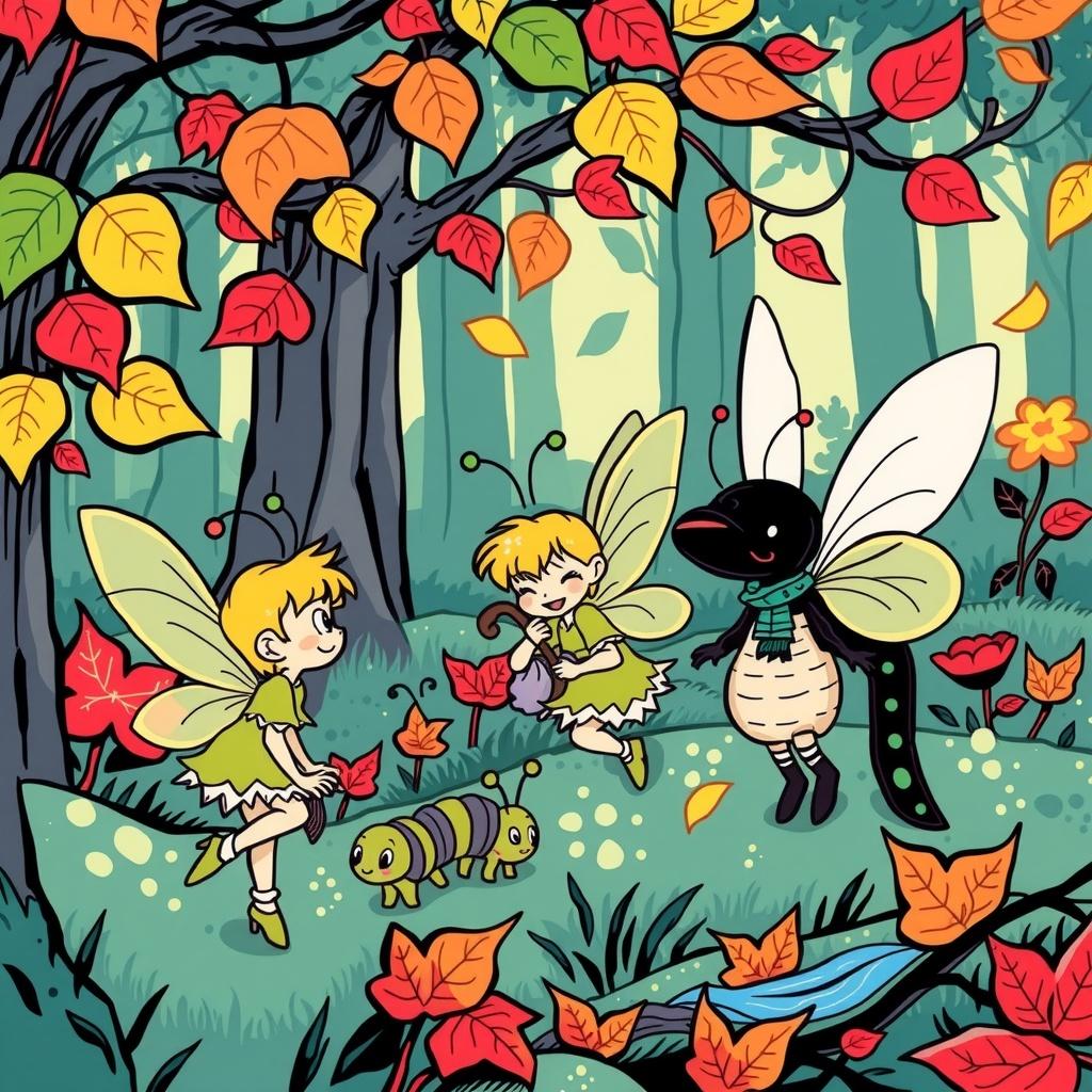 The Pixies and the Caterpillar's Journey