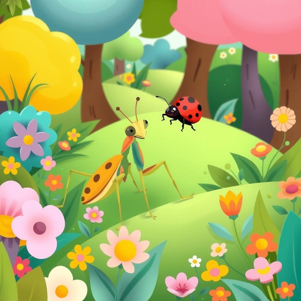 Mantis and Lulu: A Woodland Friendship