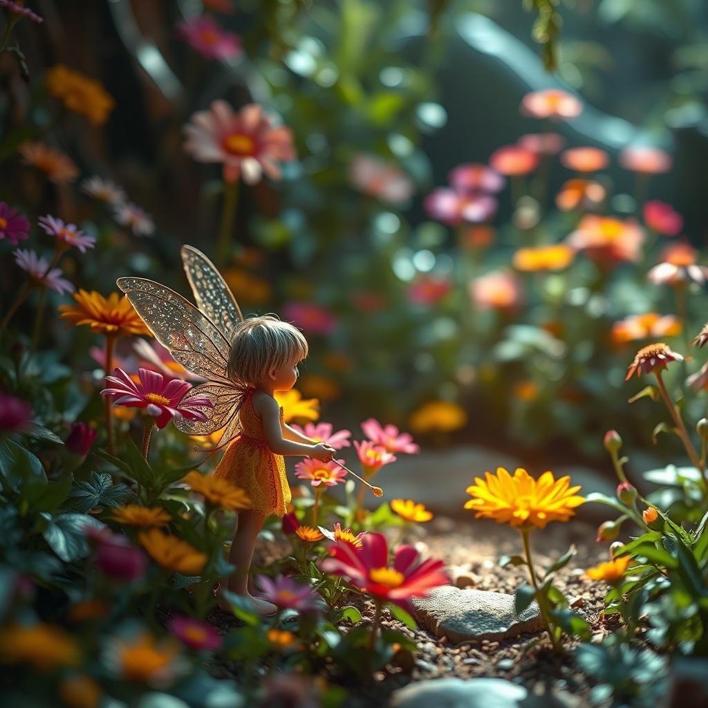 The Little Fairy in My Garden