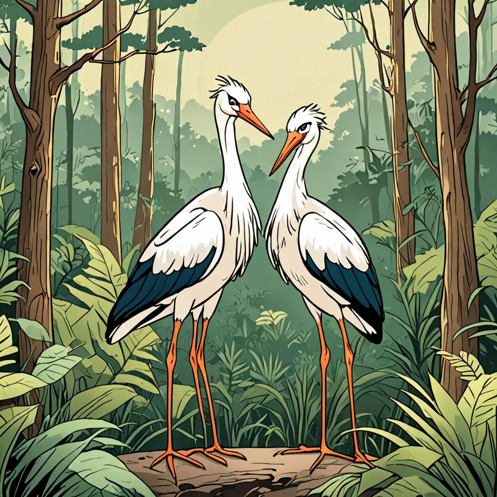The Clever Stork And The Cunning Fox