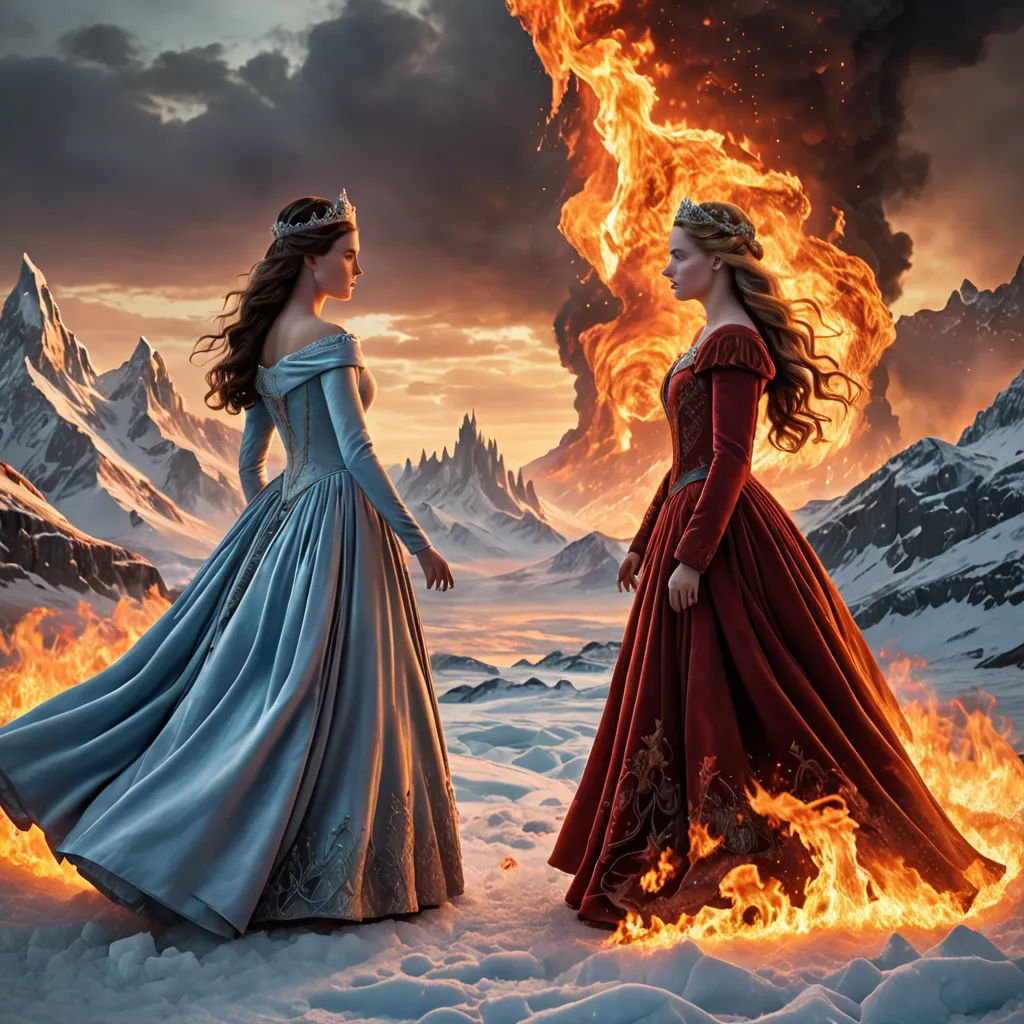 A Princesa do Fogo e a Princesa do Gelo | Story.com, image size:1024x1024