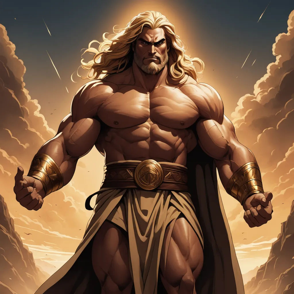 a man with a beard and a cape standing in front of a mountain with clouds and lightning behind him, fantasy art, a comic book panel, Art of Brom, epic fantasy character art