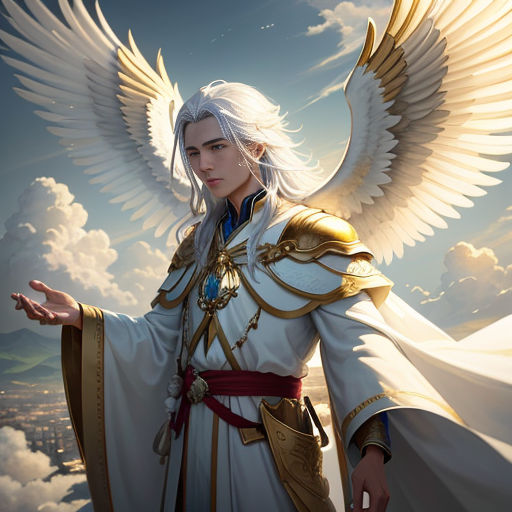 Download Fantasy Anime Angel Wings Wallpaper | Wallpapers.com