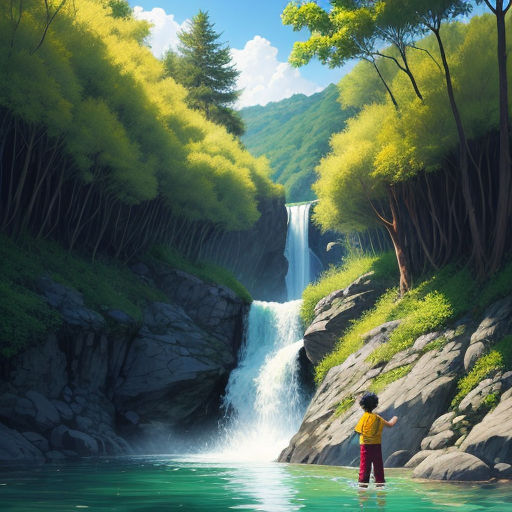 Anime, floresta, paisagem, HD papel de parede
