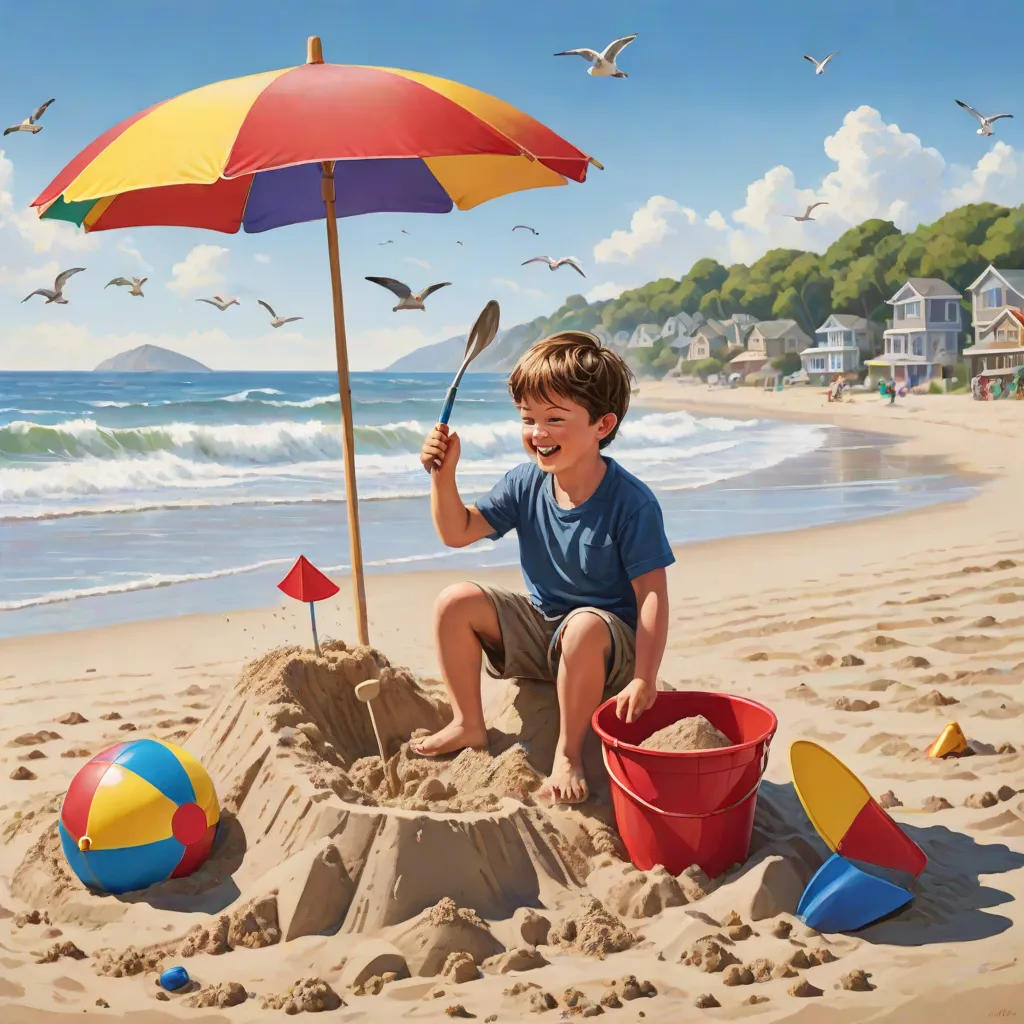 Oliver's Day at the Beach