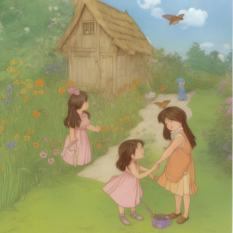 Rosetta's heart broke at the sight of her beloved garden in such disarray. She knew that she couldn't let this continue. After a few days of investigation, she noticed that while the bees and butterflies had disappeared, the birds remained. She loved how they sang, and she often talked to them while working in the garden.