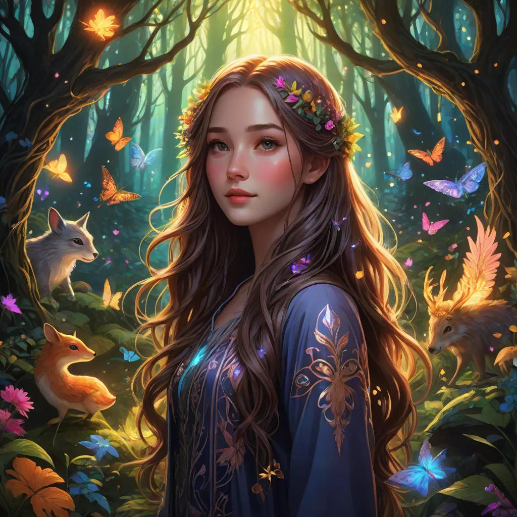 The Enchanted Forest and the Pretty Girl