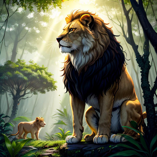 The Lonely Lion's Search