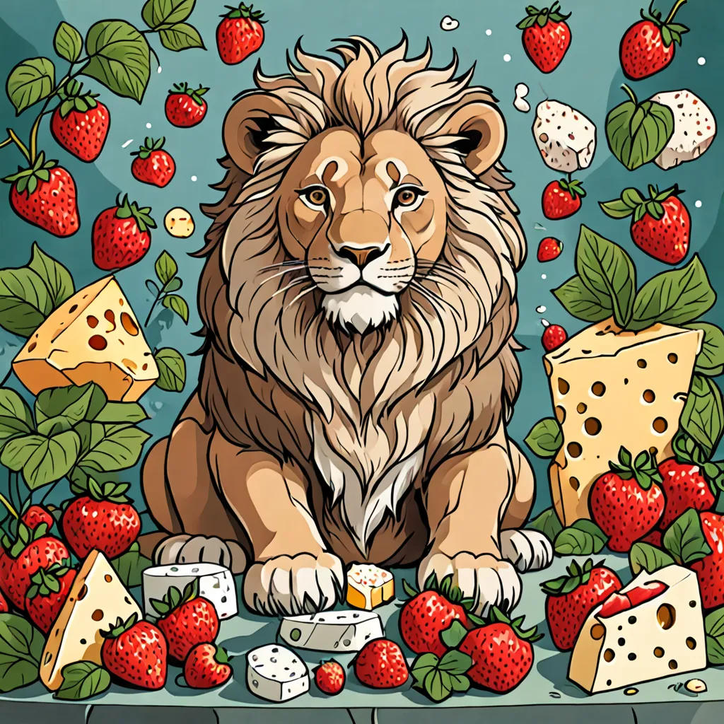 The Strawberry-Loving Lion