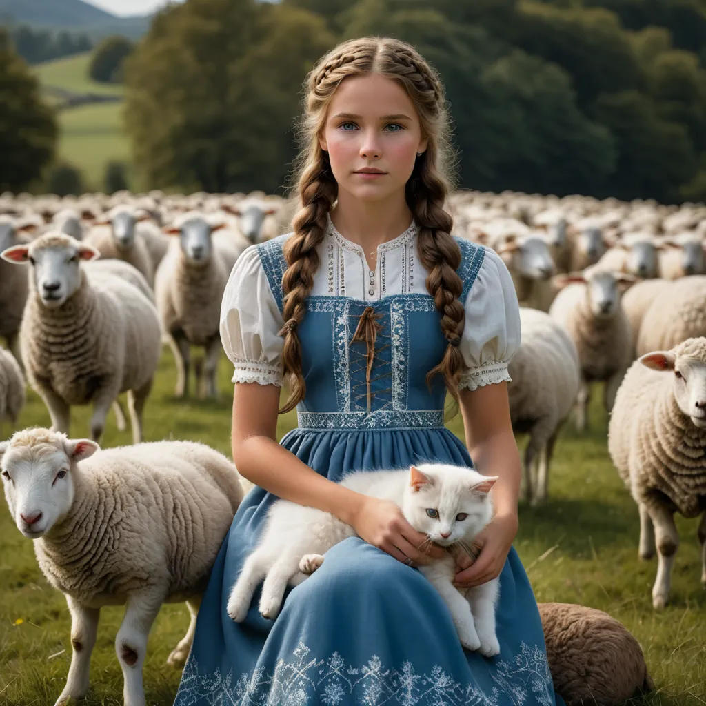 The White Cat with Blue Eyes