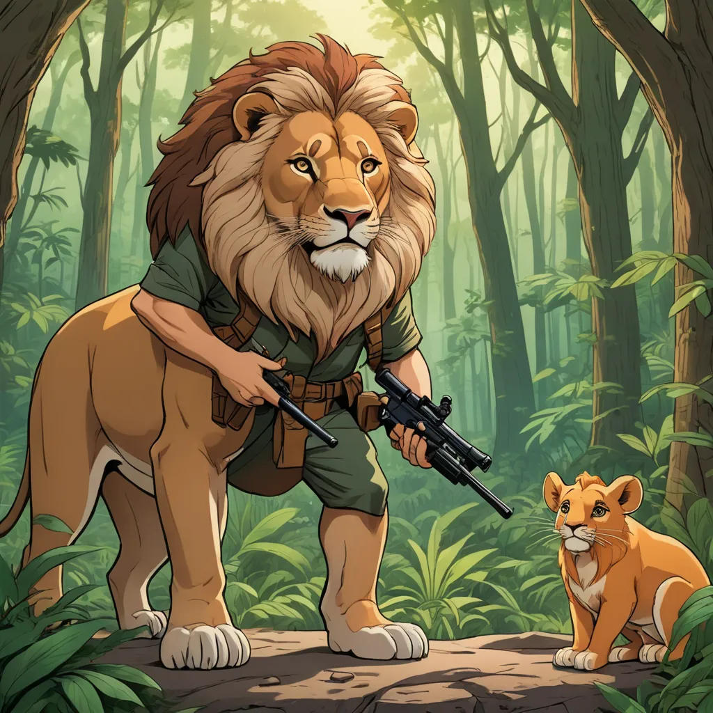 The Patient Lion and the Brave Mouse
