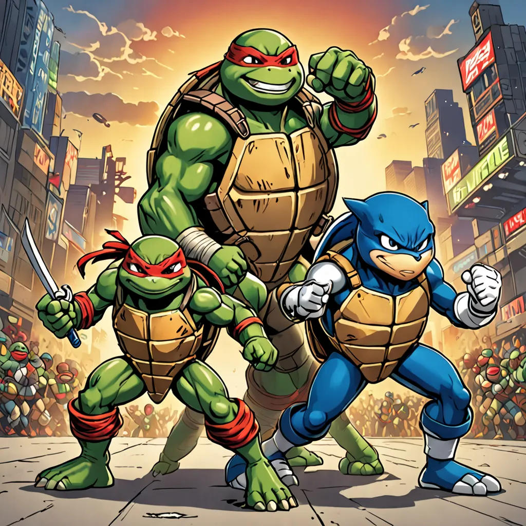Battle of the Legends: TMNT vs Sonic in WWE
