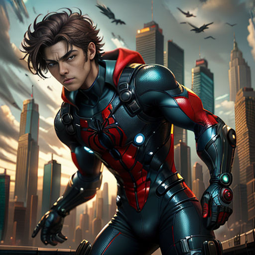 Spiderman with a Homemade Suit