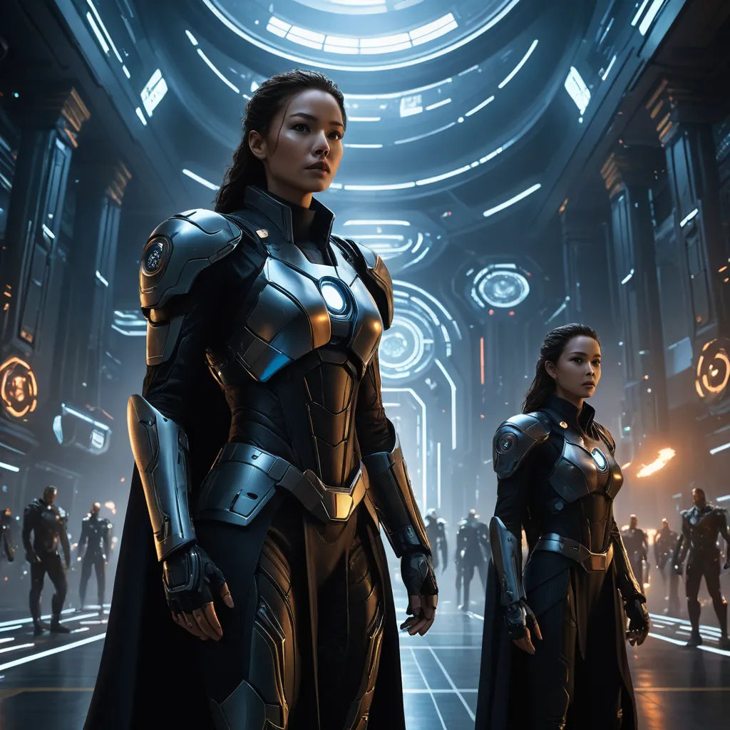 a group of people in a sci - fi fi fi fi fi fi fi fi fi fi fi fi fi fi fi fi fi fi fi fi fi fi fi fi fi fi fi fi fi fi fi fi fi fi fi fi, antipodeans, concept art, Cedric Peyravernay, unreal engine highly rendered