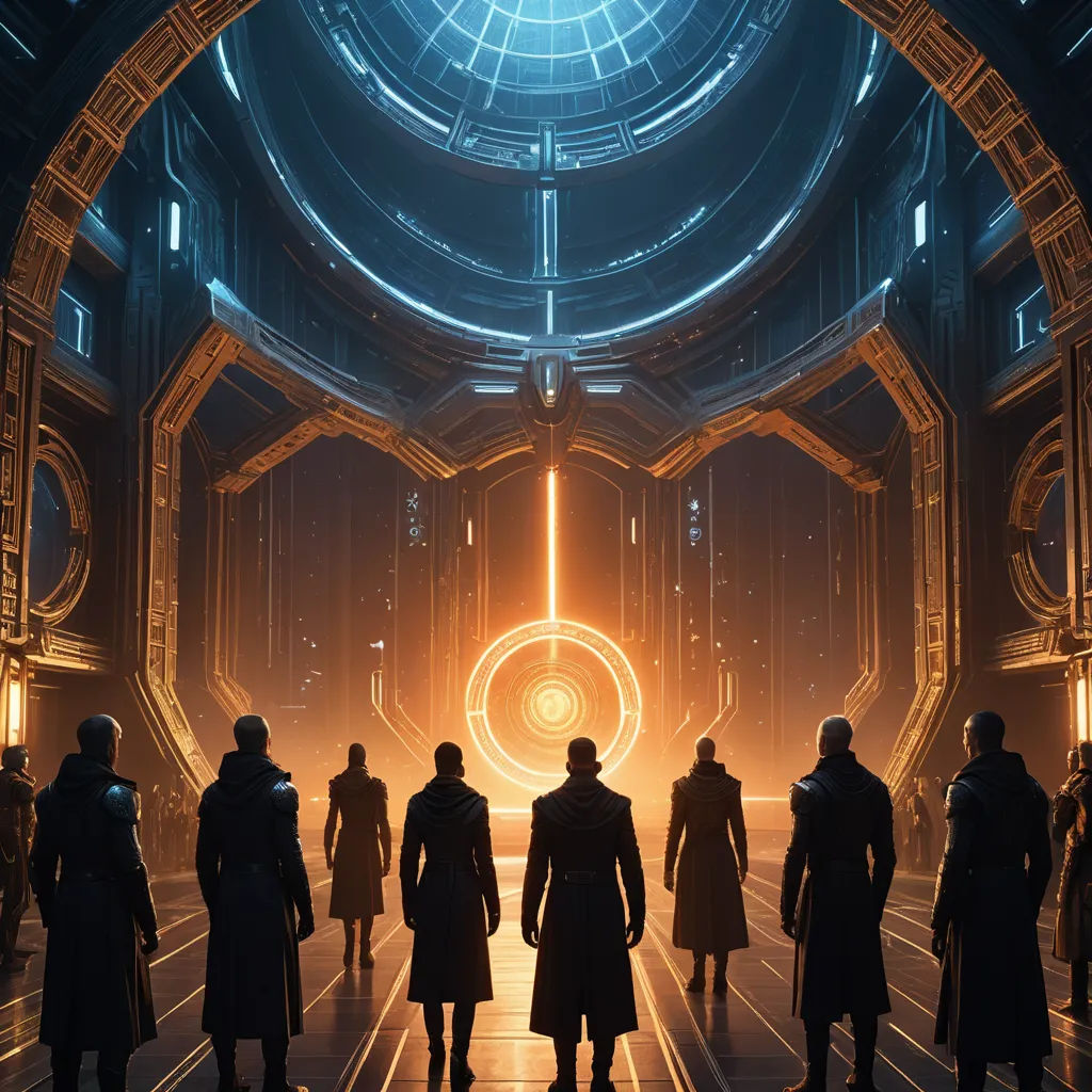 a group of people standing in a sci - fi fi fi fi fi fi fi fi fi fi fi fi fi fi fi fi fi fi fi fi fi fi fi fi fi fi fi fi fi fi fi fi fi fi fi, afrofuturism, concept art, Cedric Peyravernay, mass effect