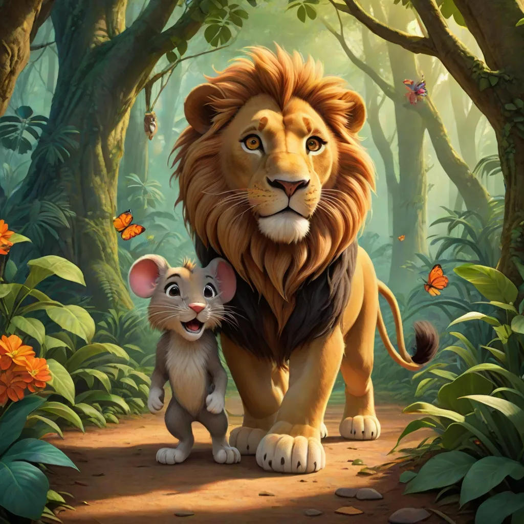 The Lion and the Mouse: A Roaring Adventure