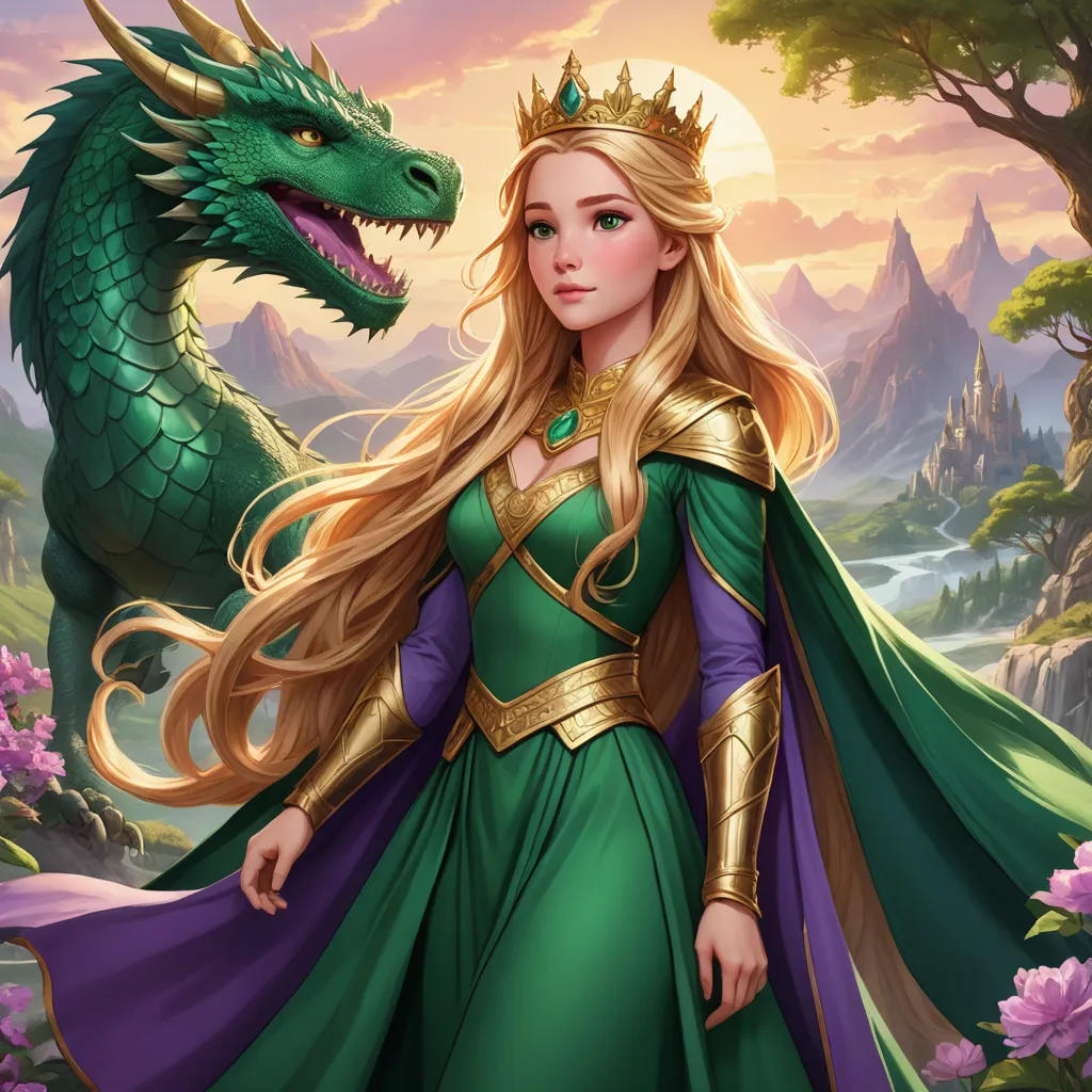 The Beautiful Princess and Her Dragon