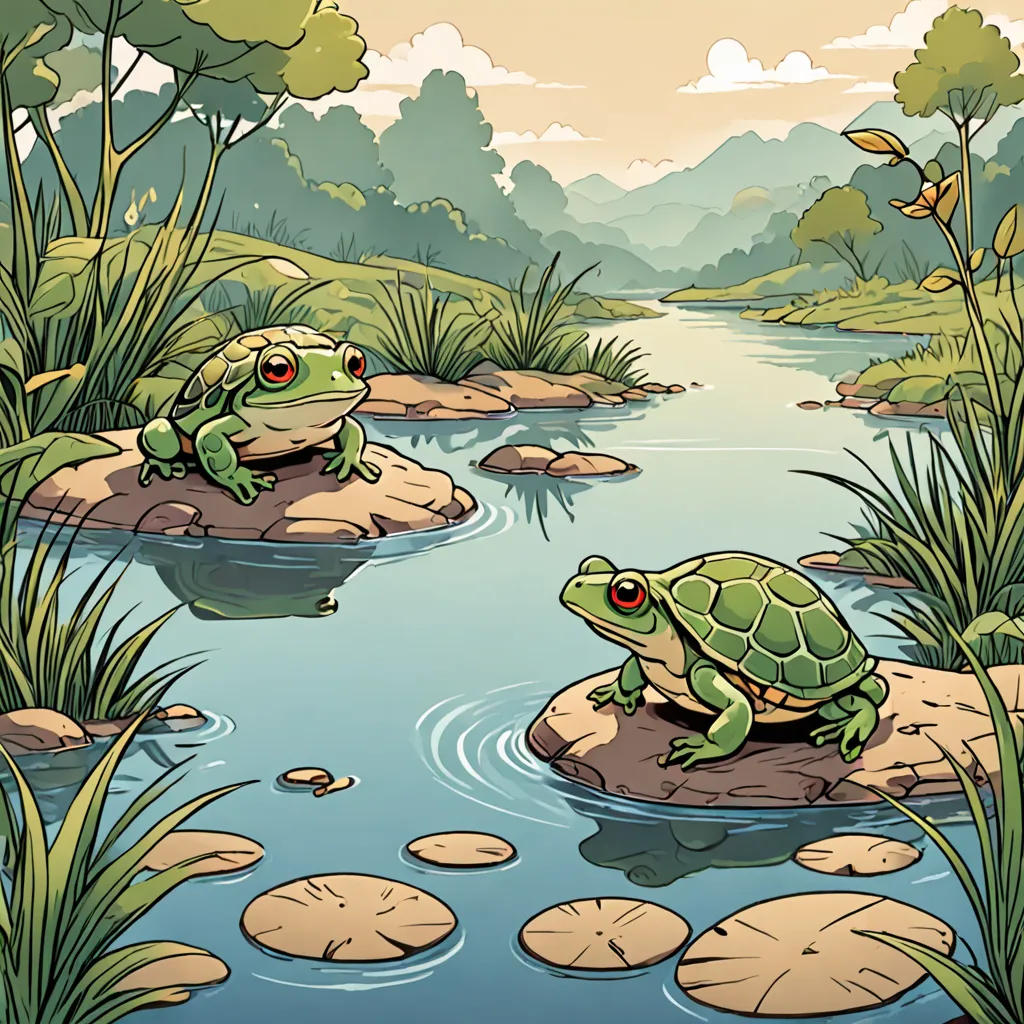 The Frog and the Turtle's Journey