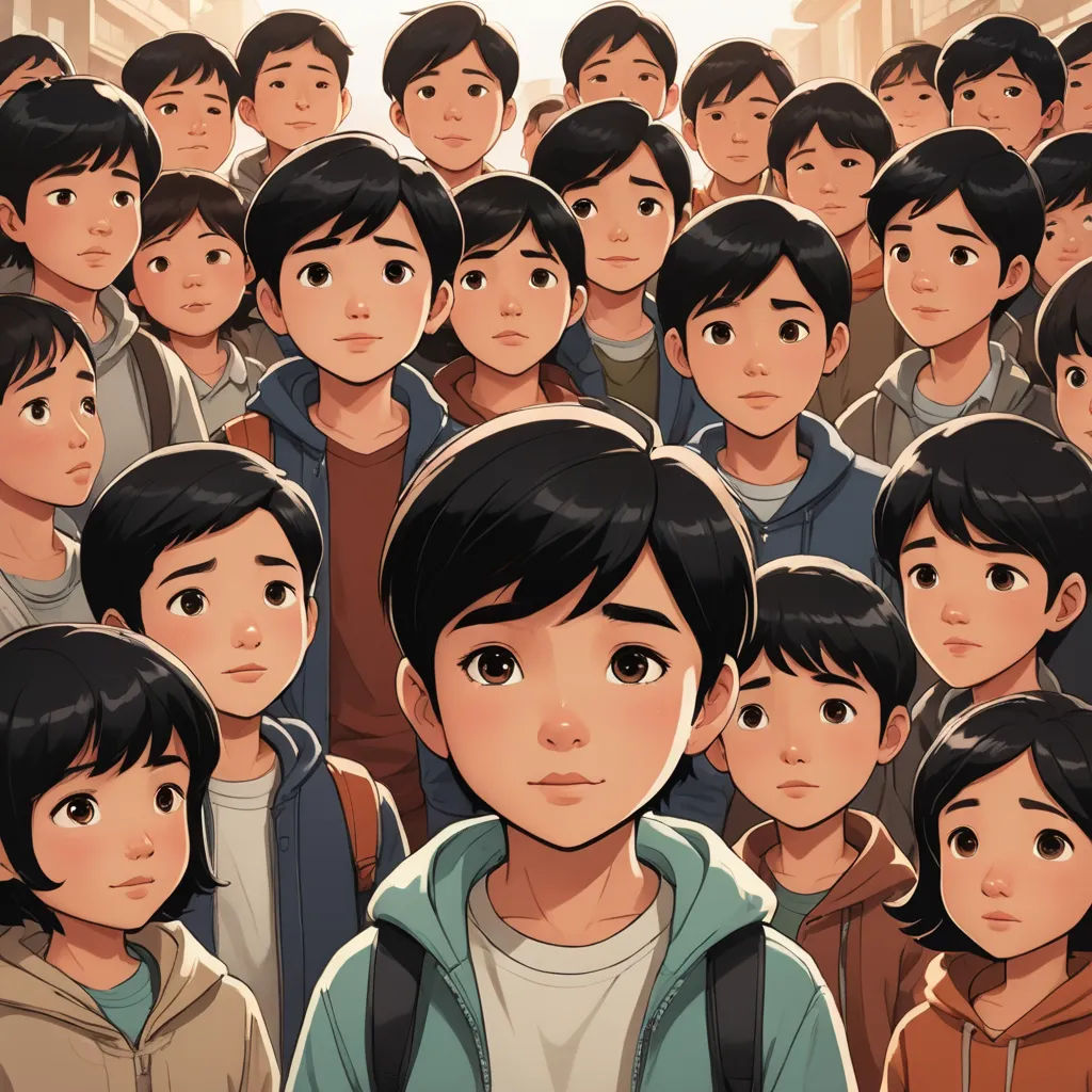 a crowd of people standing next to each other in front of a building with a man in the middle, vancouver school, poster art, Adam Manyoki, yukito kishiro